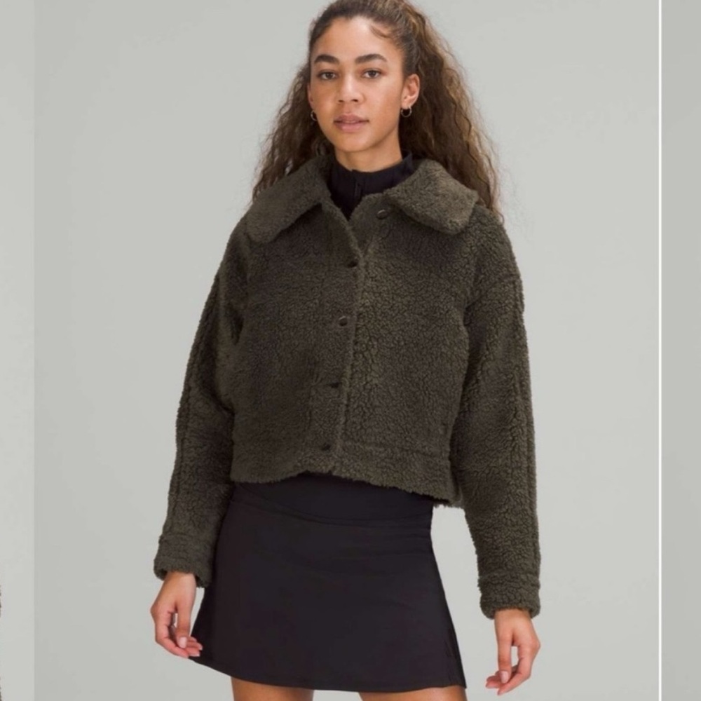 lululemon athletica Dark green Sherpa Jacket